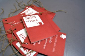 "Olympic Wish Cards" for visitors to write down their Olympic wishes